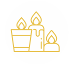 Free-standing candles